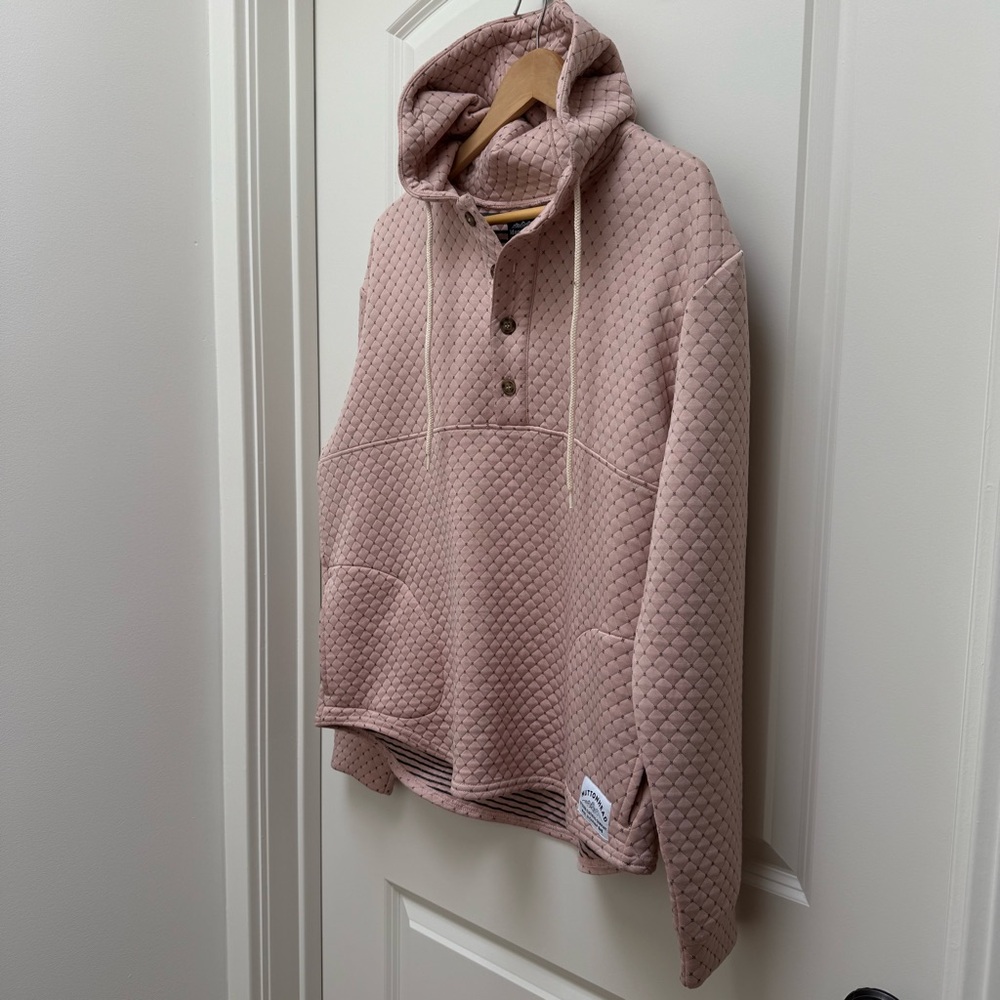 Muttonhead Cross Stitch Quilt Camping Hoodie Size L - Picture 8 of 10